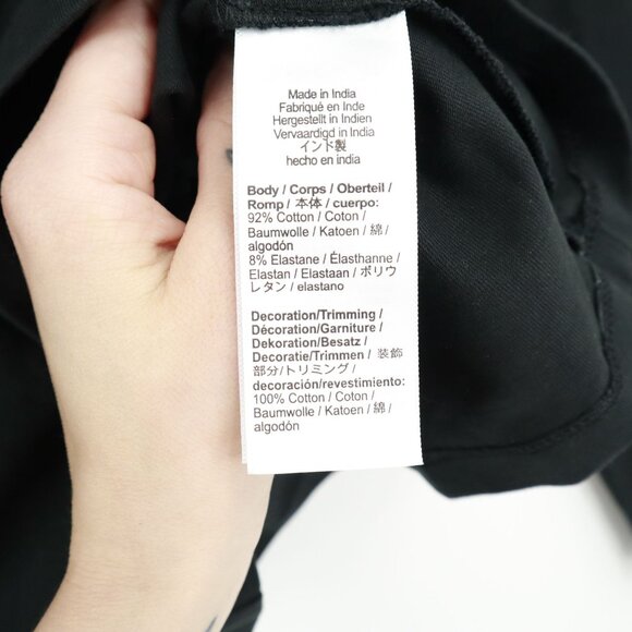 J. Crew Stretch Rosettes Top Women S Black Party Event Black Tie Semi Formal NWT - Picture 5 of 16